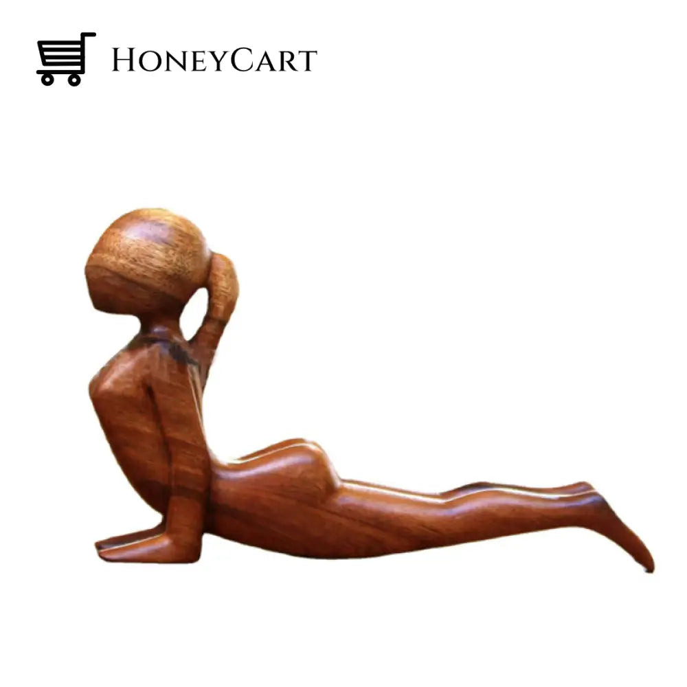 Wooden Yogi Sculpture