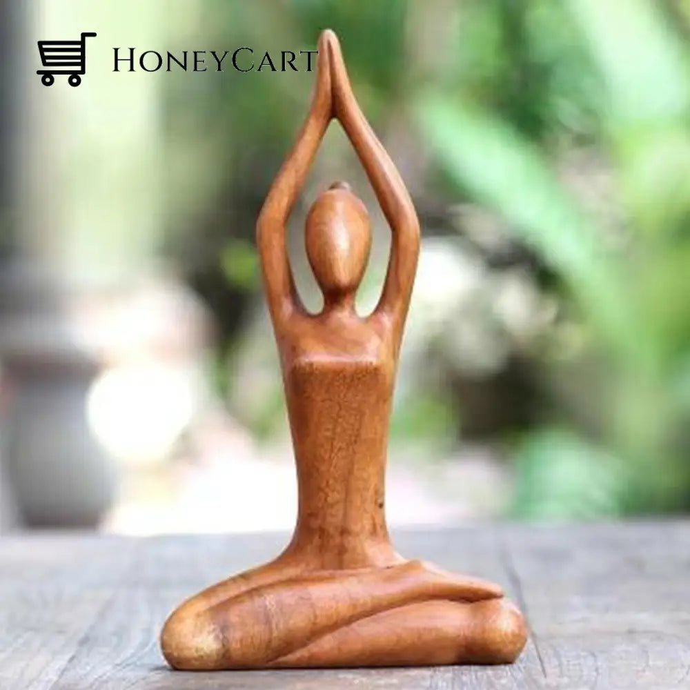 Wooden Yogi Sculpture B