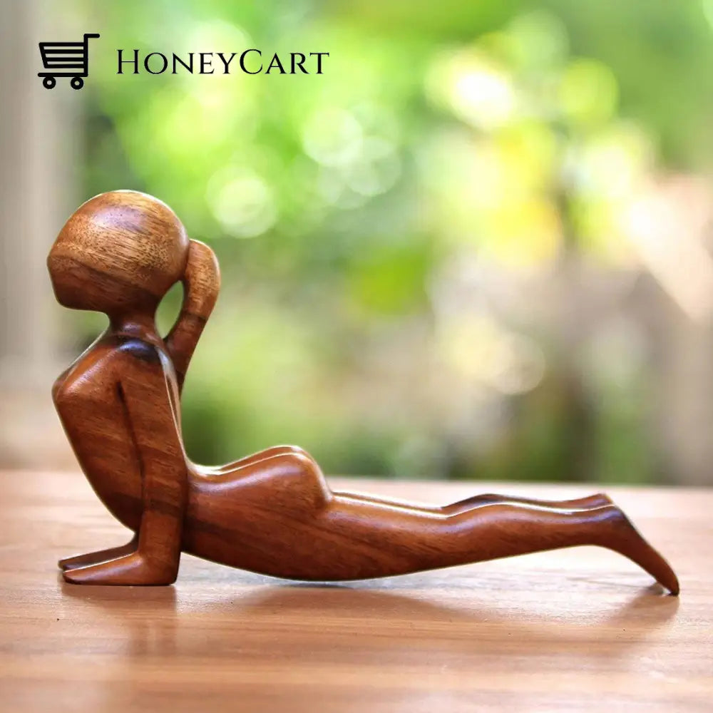 Wooden Yogi Sculpture D