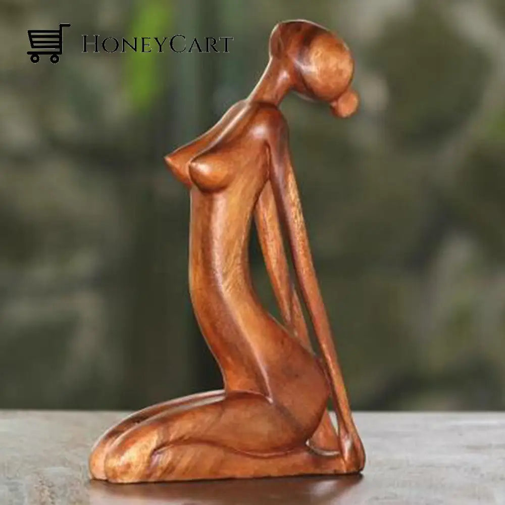 Wooden Yogi Sculpture F