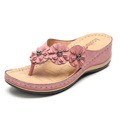 Thetis Lightweight Flowers Clip Toe Sandals