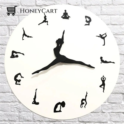 Yoga Time Decorative Wall Clock Clocks
