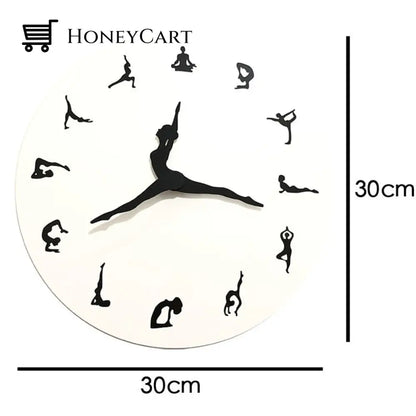Yoga Time Decorative Wall Clock Clocks