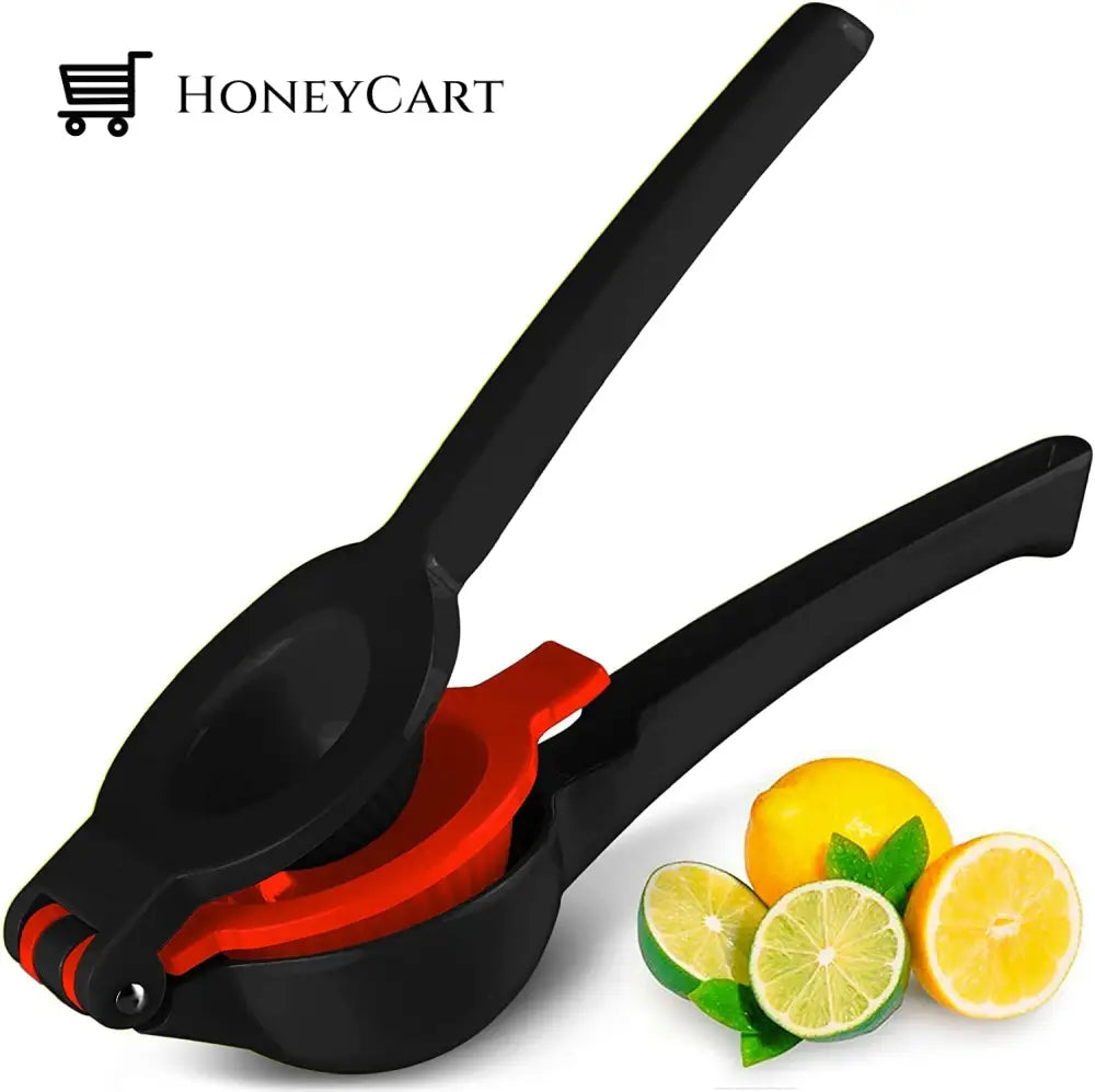 Zulay Metal 2-In-1 Lemon Lime Squeezer Black Kitchen Tools & Gadgets