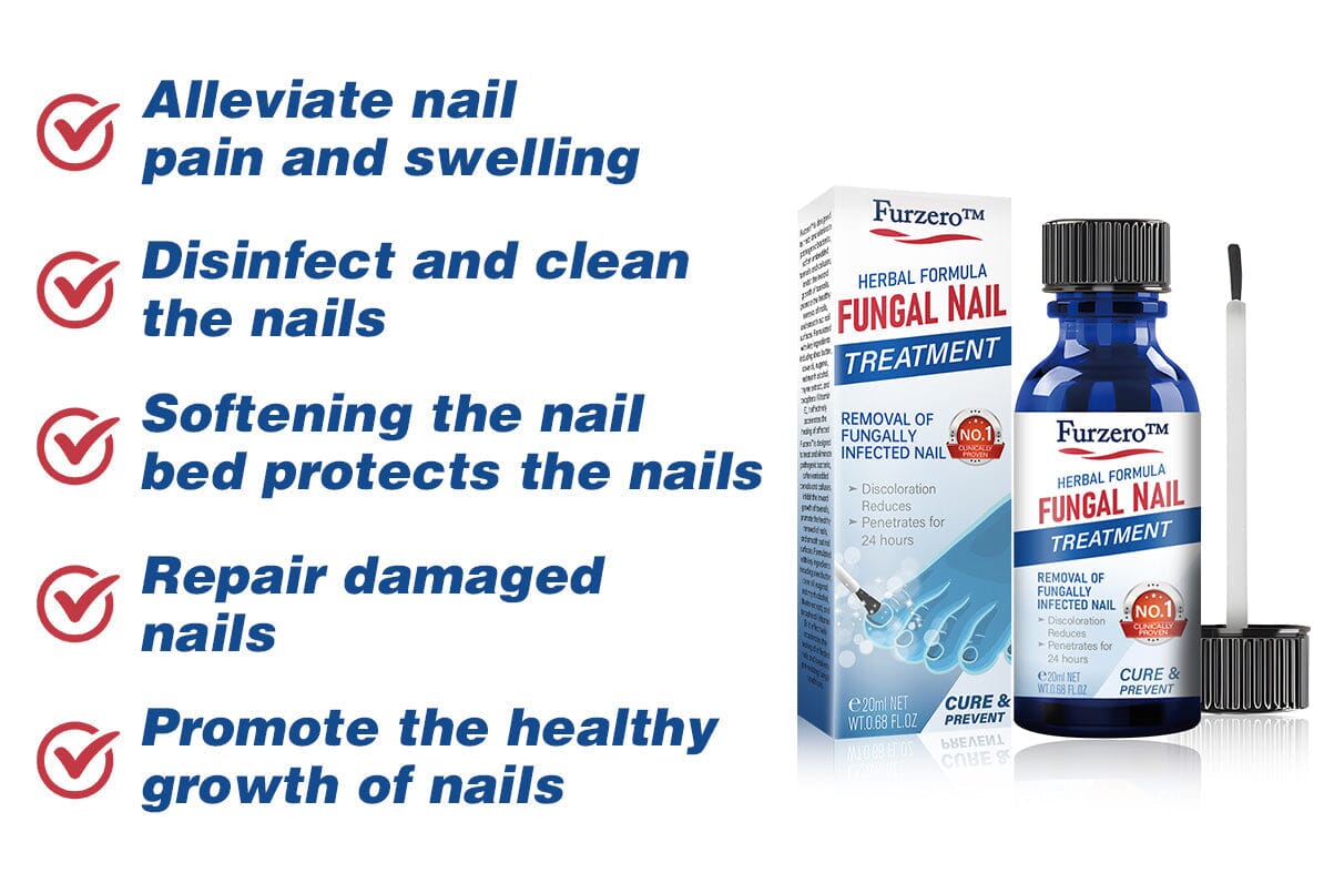 Furzero™ Herbal Formula Fungal nail Paronychia treatment Gel