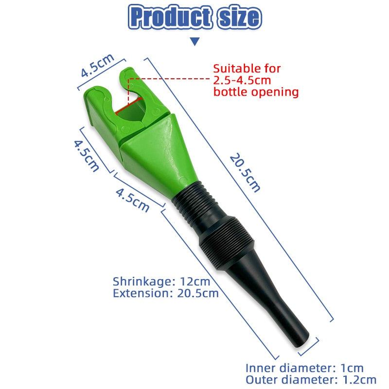 Retractable Auto Fuel Funnel