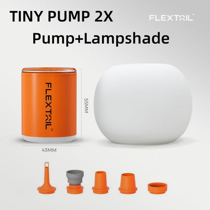 TINY PUMP 2X - Ultimate 3-in-1 Outdoor Pump with Camping Lamp