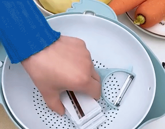 All-in-One Drain Basket Vegetable Grater